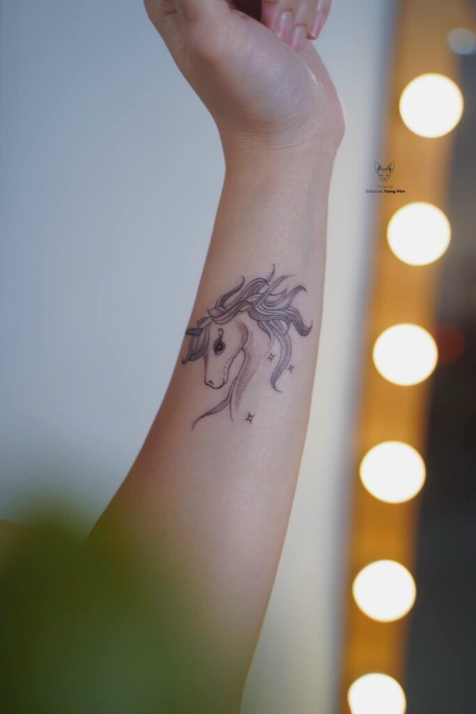UNICORN TATTOO WITH PERSONAL SOUL IMPLICATION